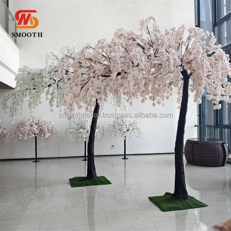 SMOOTH 310cm Large Sakura Tree Wedding Backdrop Aisle Decoration Cherry Blossom Flower Artificial Tree
