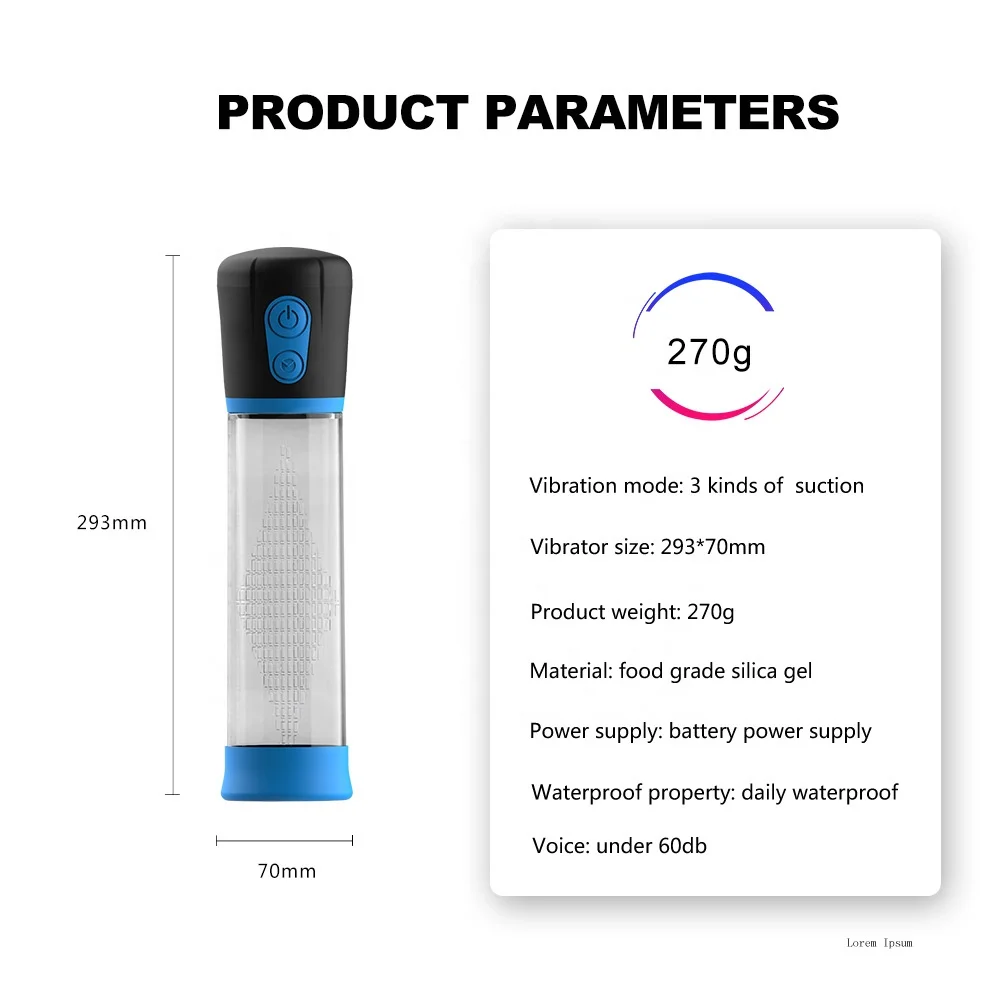 Manufacture Price Private Label High Quality Adult toys Men Enlargement Device Automatic Enlarger Increase Penis Pumps