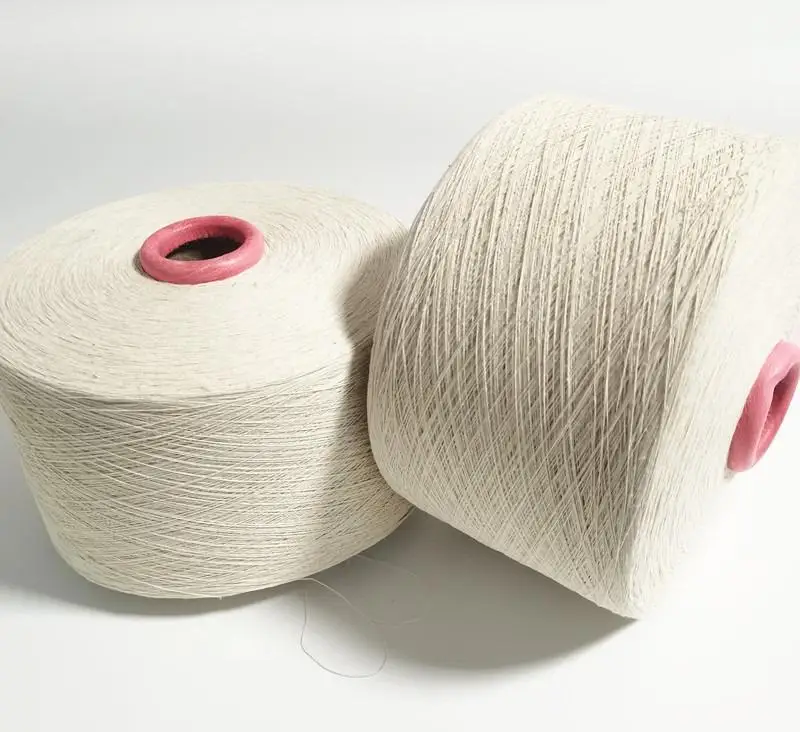 High Quality raw white black tc 65 35 weaving yarn NE6S/1 thick yarn for weaving