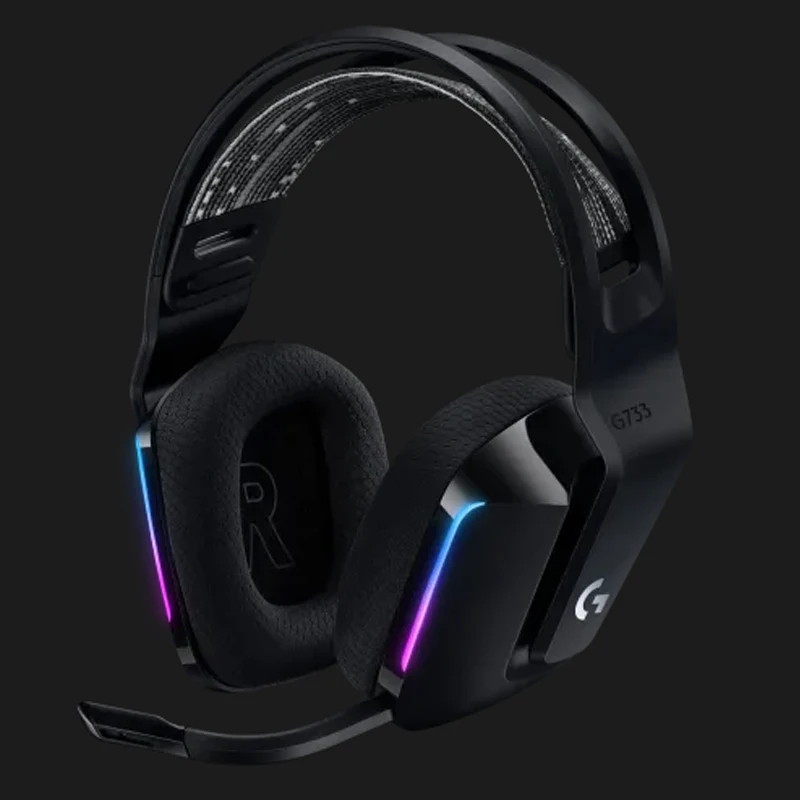 Original Logitech G733 LIGHTSPEED Wireless RGB Gaming Headset X 2.0 surround sound PRO-G DTS Headphone For Computer Gamers