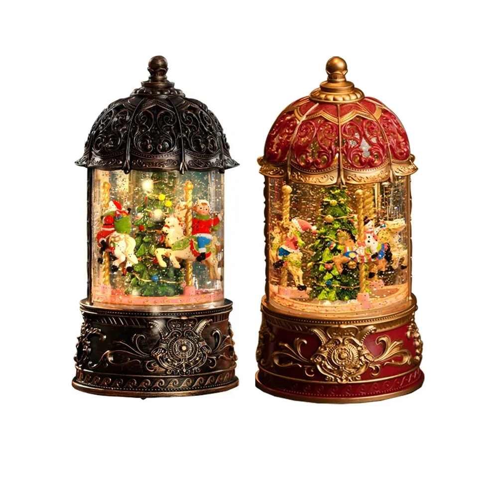 Snow Carousel Music Box Music Box Crystal Ball Christmas Music Box