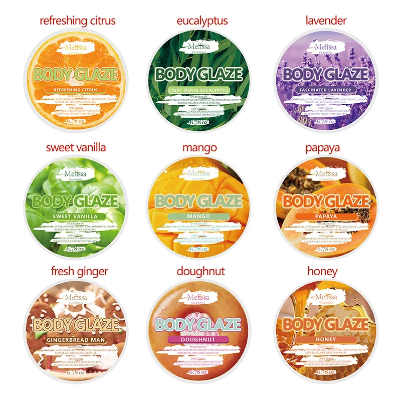 Custom Perfume Tropical Vanilla Berry Bliss shimmer body butter glaze for Graduation Gifts