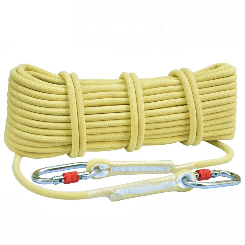 Rope access High strength low elongation aramid landing/suspension rope