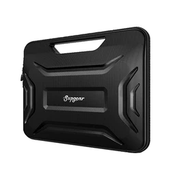 13 inch Great PU Leather Material Custom Moulded EVA Handle HP Laptop Hard Carrying Case