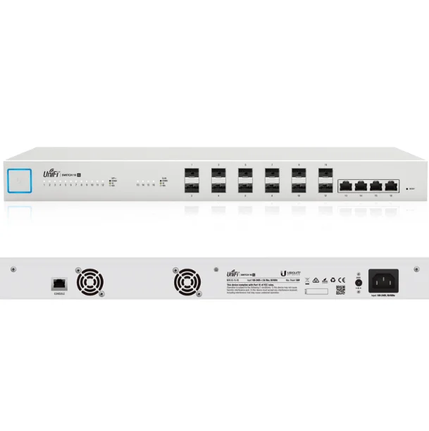 UBNT UniFi US-16-XG предприятия промышленного класса 16-портовый гигабитный волоконно-оптический переключатель высокопроизводительный 10G
