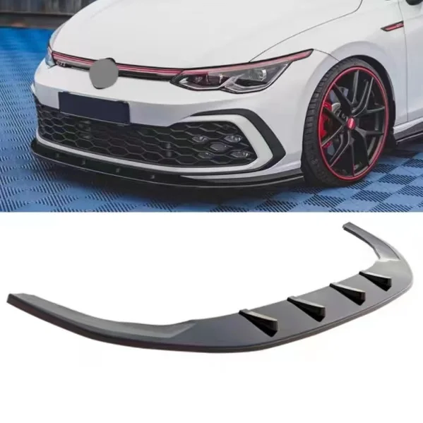 On Sale Auto Accessories Car Front Lip Front Splitter Bumper for Volkswagen Golf 8