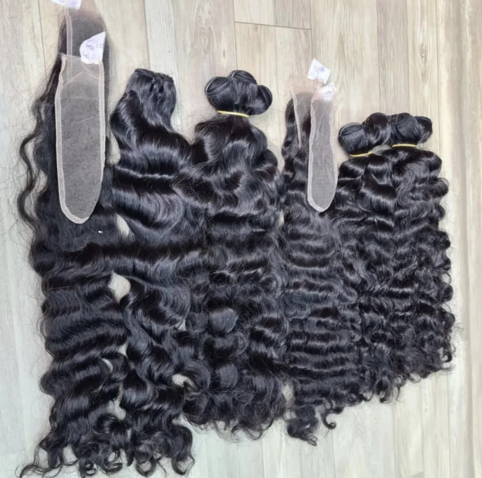 Vietnamese Burmese Raw Hair Wavy Bundle Hair Vendors raw Cuticle Aligned Raw Human Hair Unprocessed cambodian deep wavy