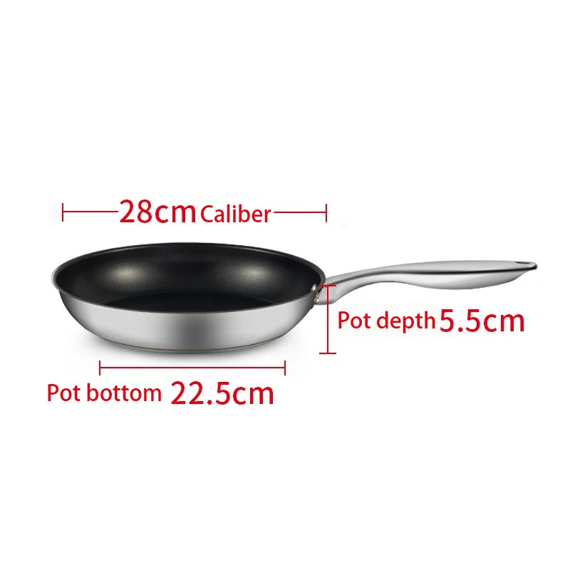 
Best price hot selling Galanz Friendly Fry fried 20cm stainless steel non-stick big breakfast frying pan With CE 
