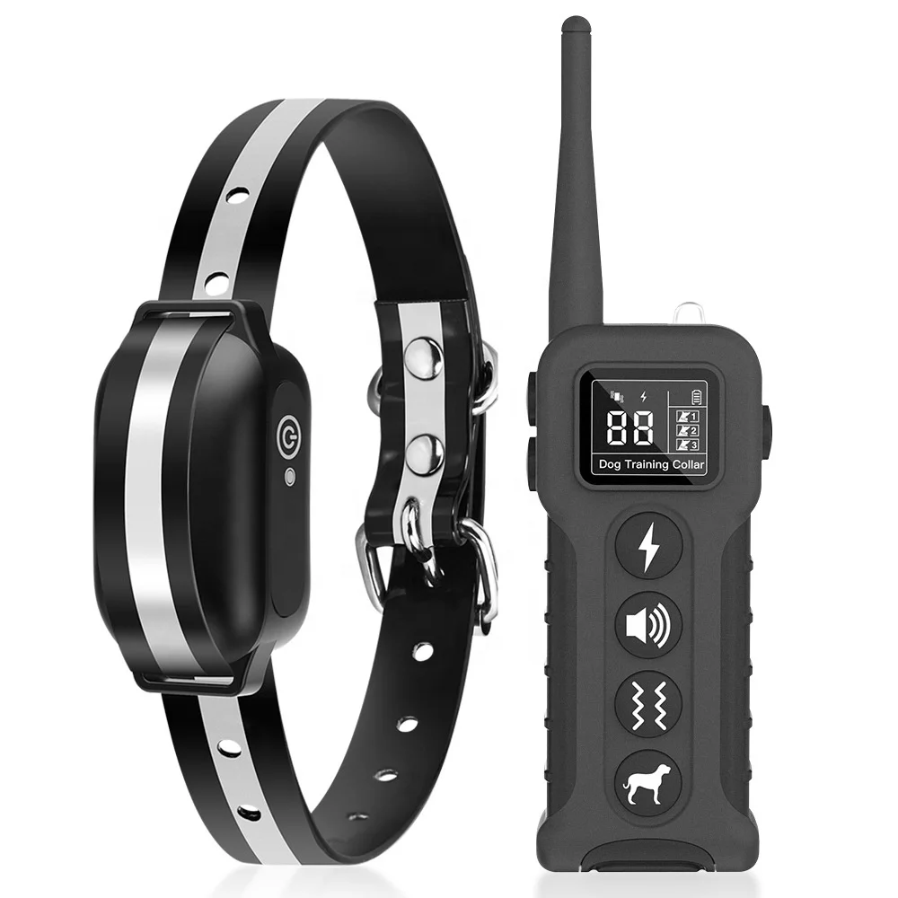 Yonghe Chinese factory tops pet products 1000 m remote hunting dog training collar for 2 dogs