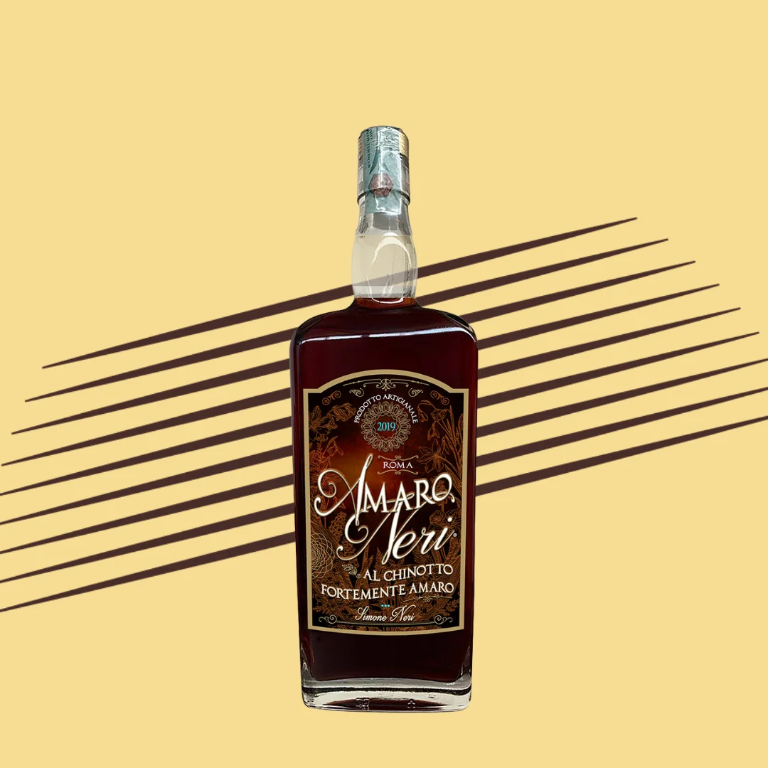 Made in italy liquor store fortemente amaro liqueur spirits glass spirit bottle 700ml alcoholic drink