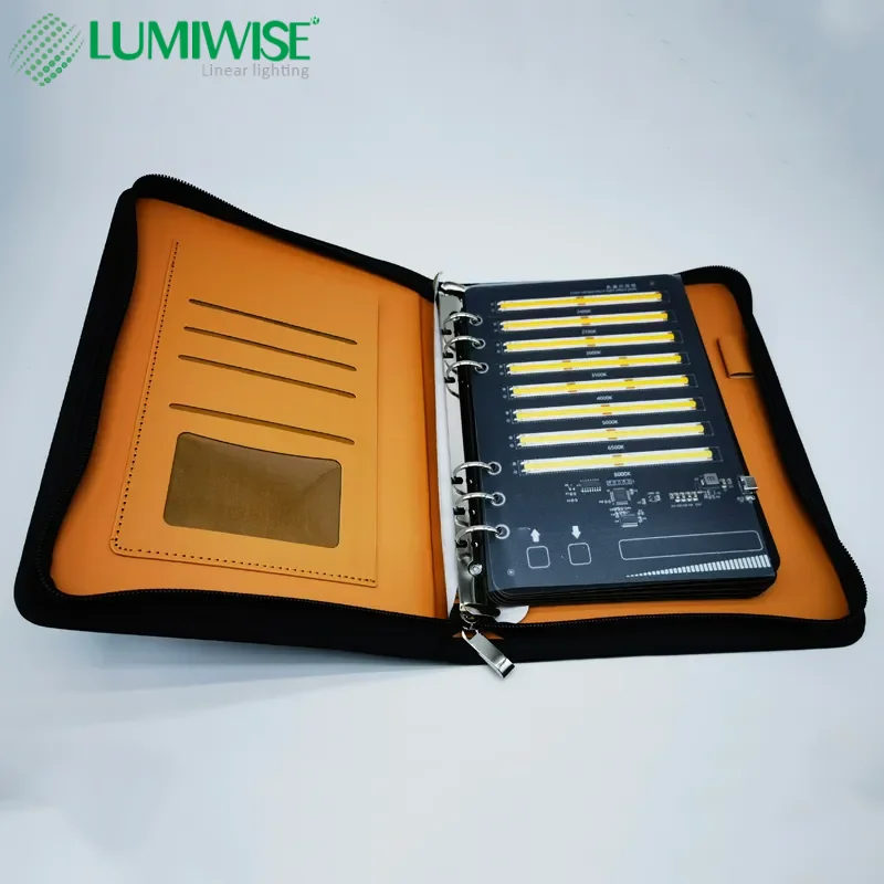 Customized Portable Notebook LED Strip Demo Box Powered by Type C with 24V LED Flexible LED Strip 2835 5050 2216 COB LED Strip