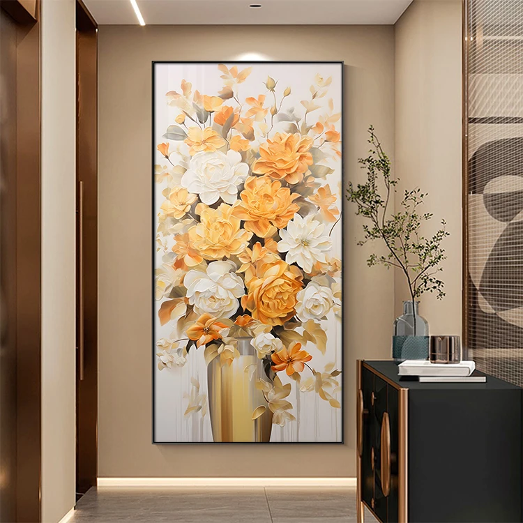 Modern still life Decoration Paintings on canvas Digital print flower Pictures wall Arts and paintings home Decor for livingroom