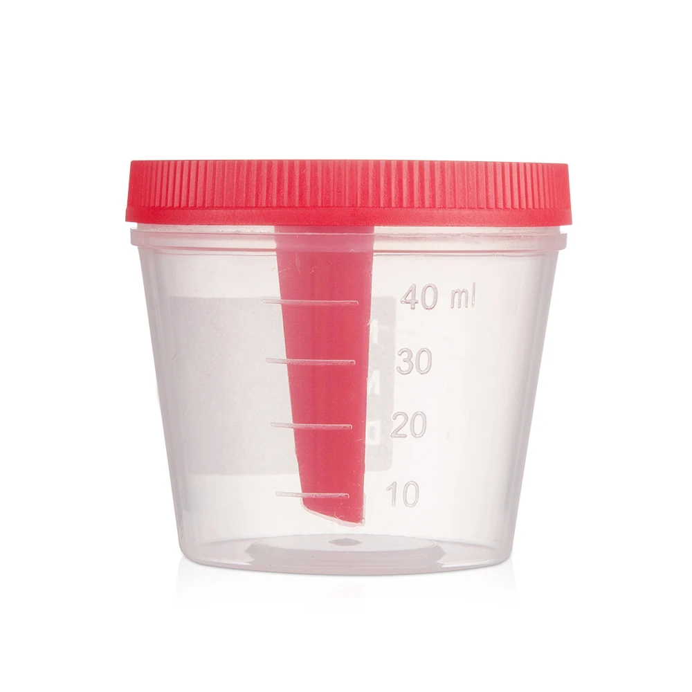 
Medical plastic sterile stool urine specimen container 40ml 