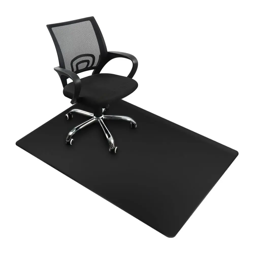 WEKIS Hot Sale PVC Roll Office Computer Floor Carpet Splat Mat for Under High Chair Mat Transparent Black Protection Chair Mat