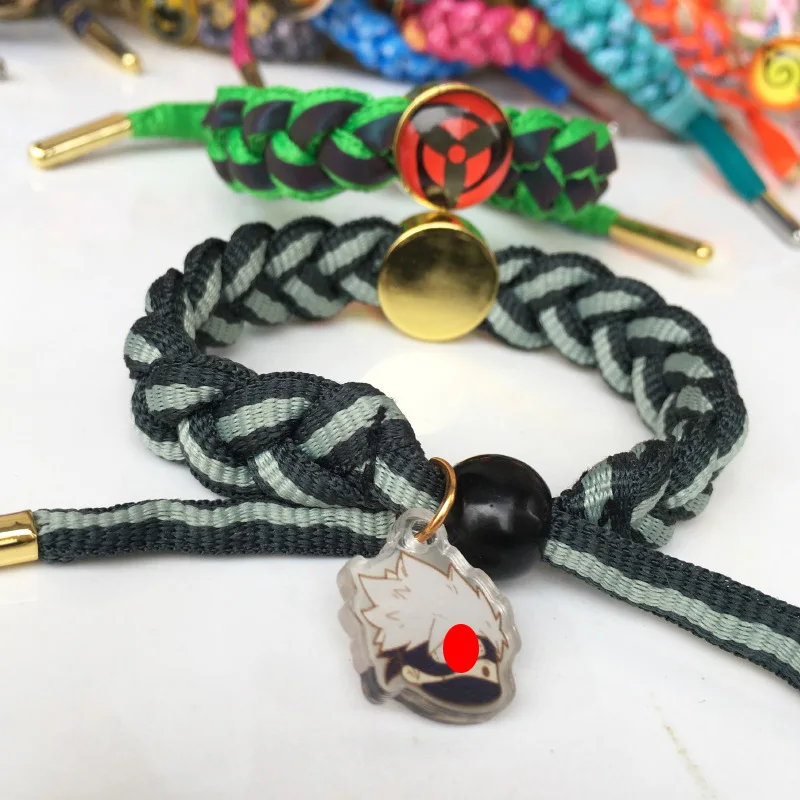 2024 New Different Hokage Sasuke Kakashi Fashion Jewelry Bracelets Wristband Women Men Bangles Anime Bracelet