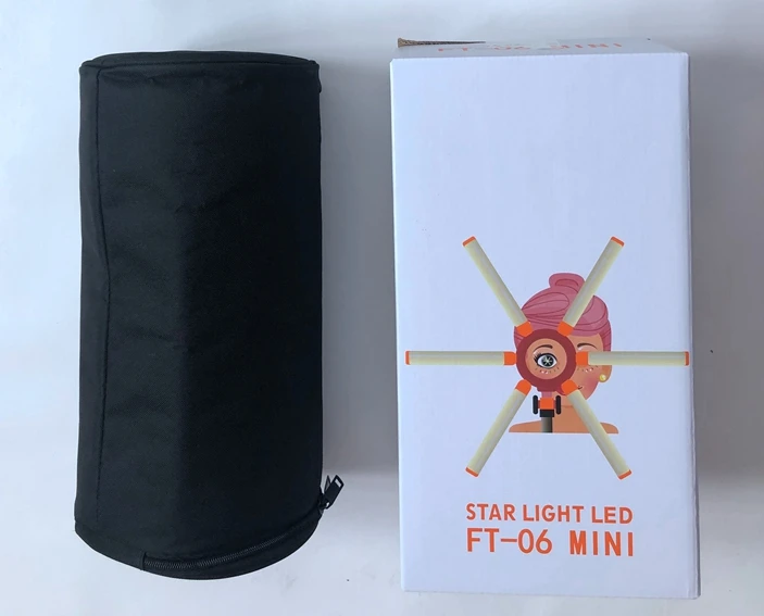  Световой мини-светильник FOSOTO FT-06 с 6 звездами регулируемой яркостью 3200K-5500K светодиодная кольцевая