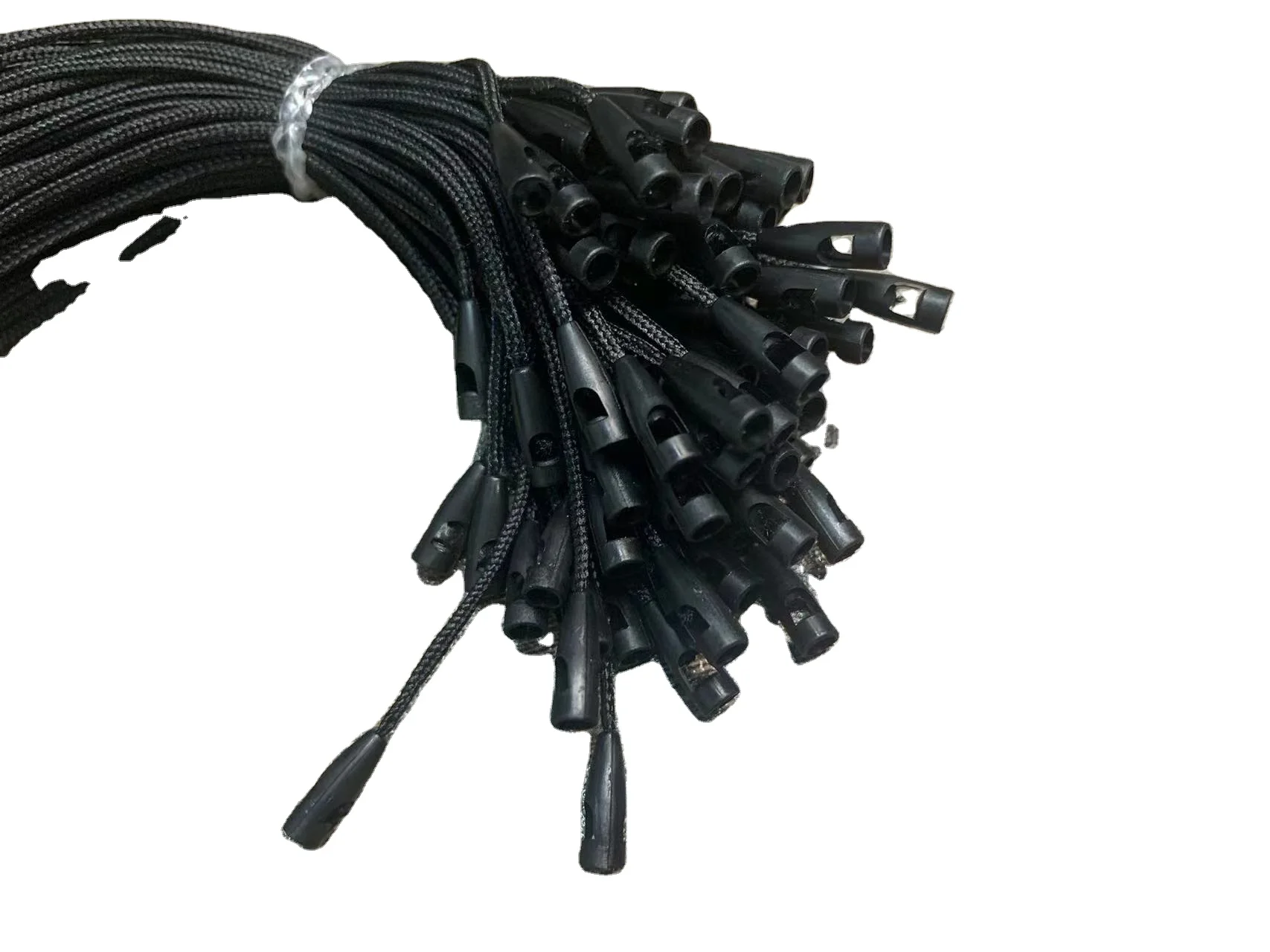 Wholesales Recycled Plastic Lock Fasteners Loop Clothing Hang Tag Seal String for Garment