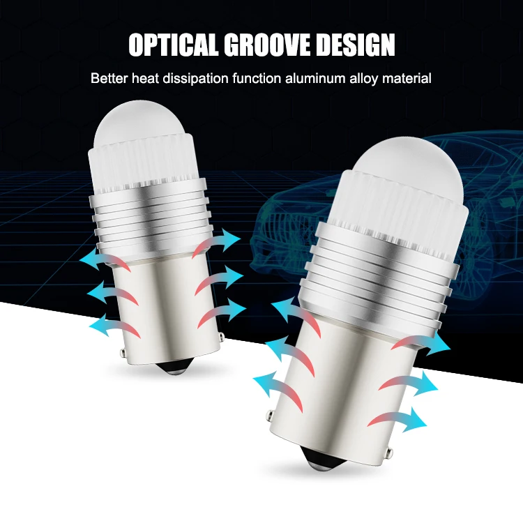 Wholesale Hot-selling 1156 led 1157 2835 9 Smd 3157 Led 7440 7443 Amber Red Para Auto Turn Signal Light Brake Bulbs For Cars