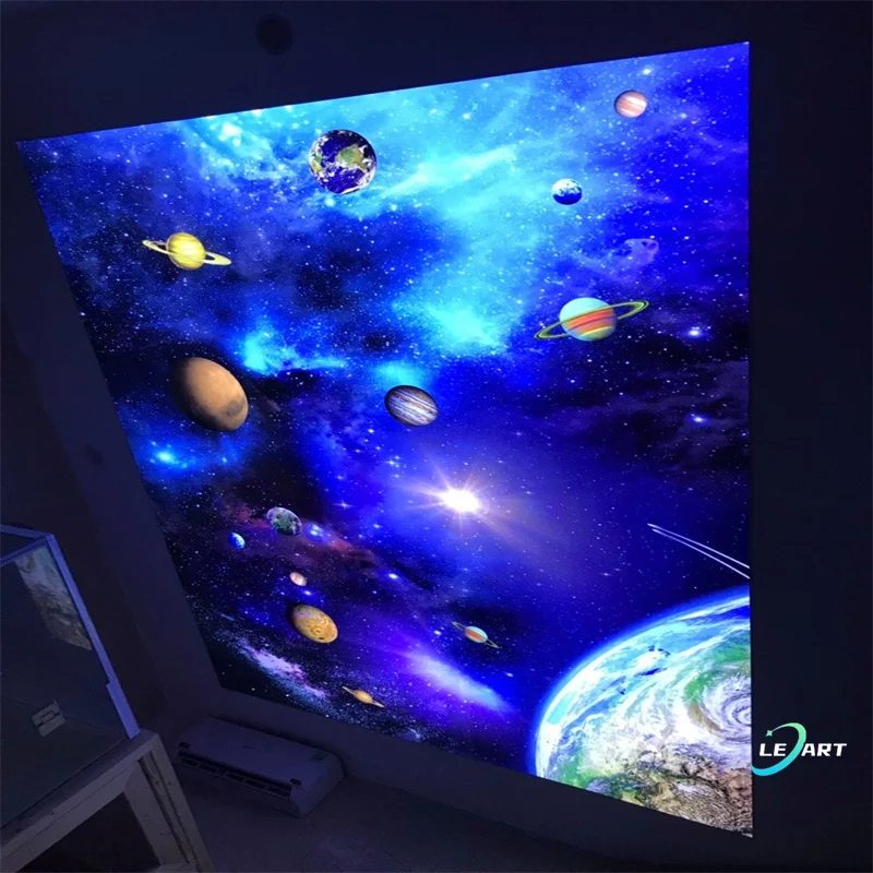 Commercial Wall and Roof Decor DIY Pattern Fibre Optic Star Ceiling Panel Led for Home Ceiling