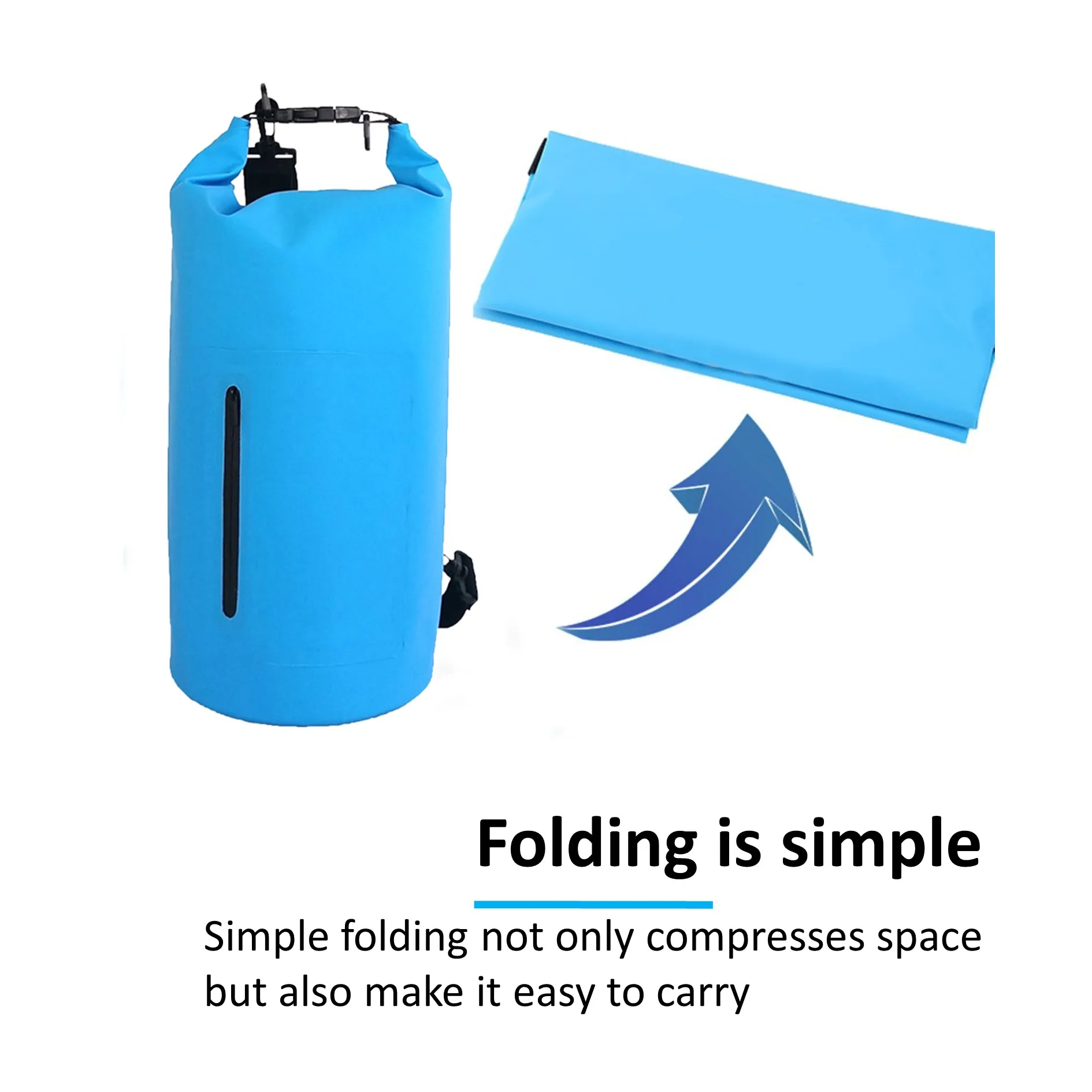 Оптовая продажа, уличная спортивная пляжная сумка для альпинизма, Герметичная сумка-мешок на молнии с разделением для сухой и влажной воды