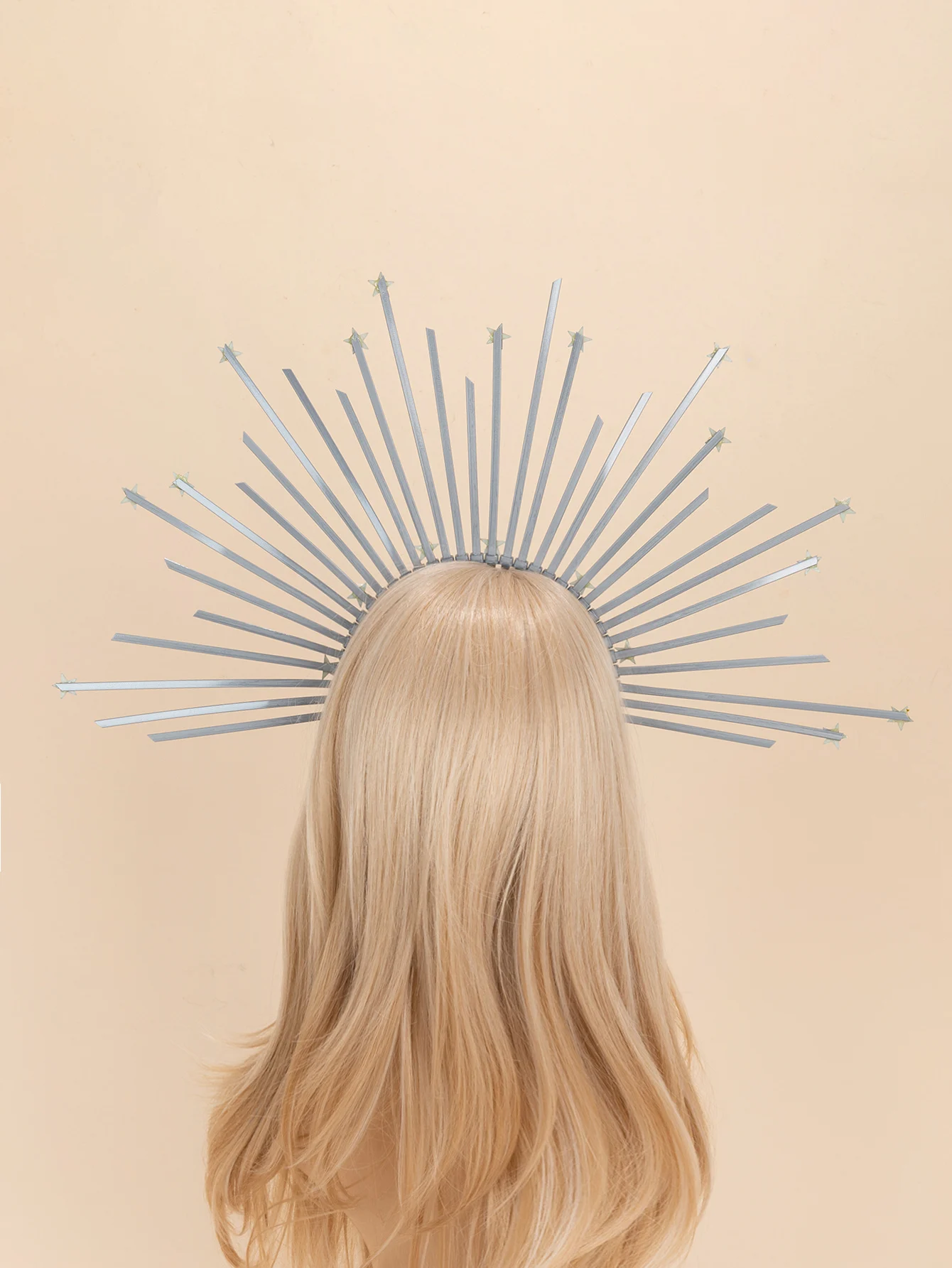 New Alloy Halloween Virgin Goddess Halo Crown Headband Witch Hair Accessories