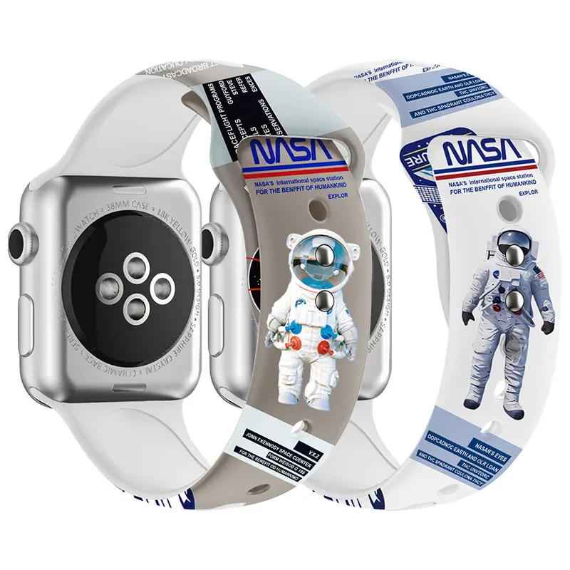 luxury sport silicone for apple watch band for iwatch Strap 38 40 42 44mm 45mm designer Band silicone iwatch 7 band strap watch