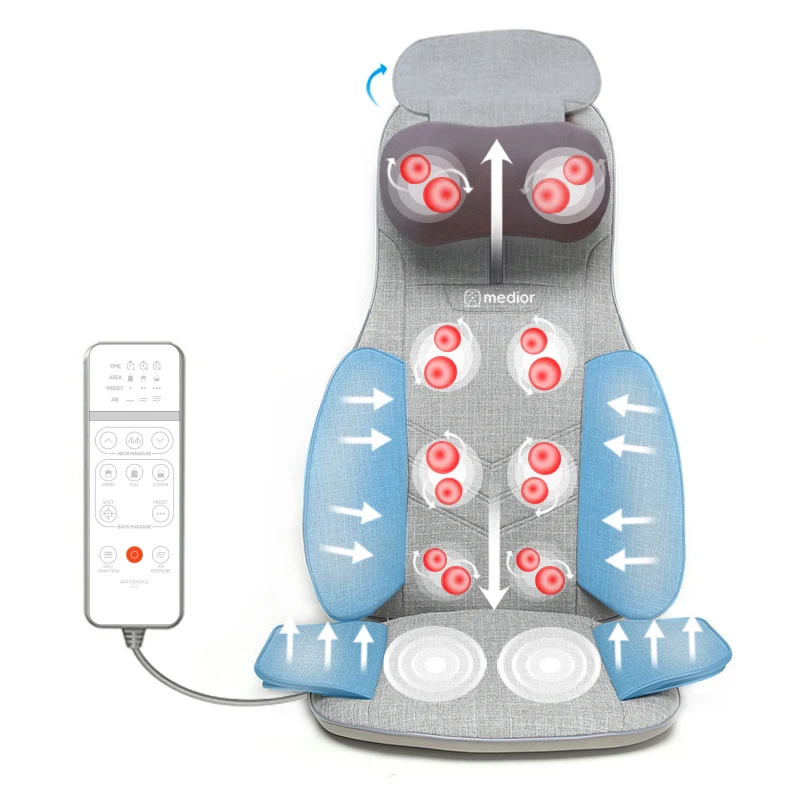 Factory wholesale price OEM full back squeeze neck kneading waist and leg airbag squeeze heating massage cushion