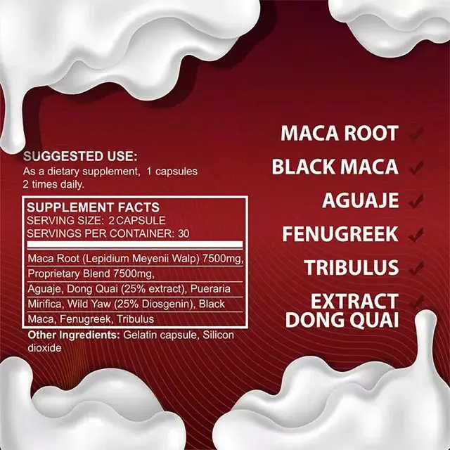 Hip Lifting Capsules, Ultimate Maca Butt Enhancement Pills for Women, Boosts Hormones, Energy & Stamina, Vegan,Health Supplement