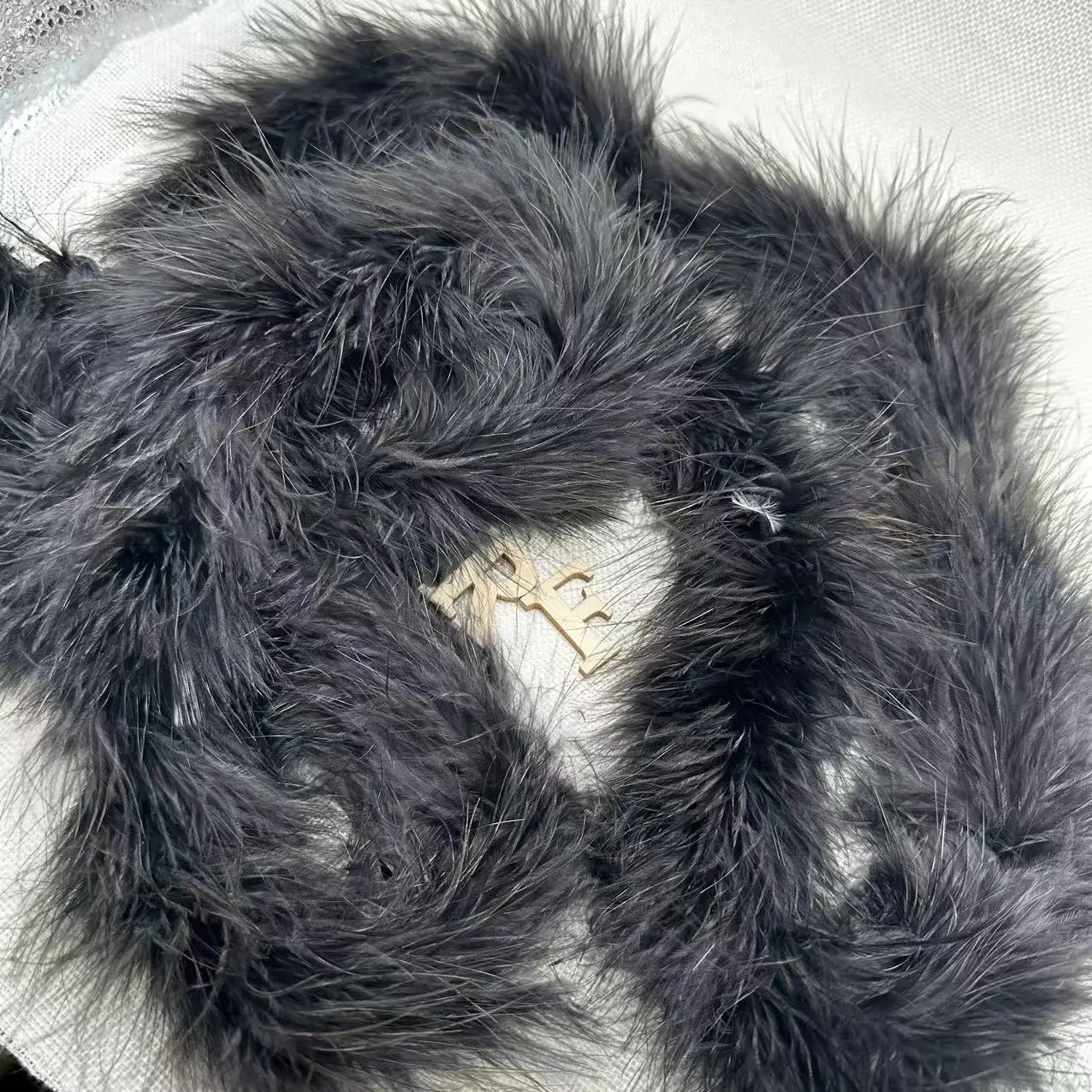 Hot Selling Turkey Feather Trim Good Quality Feather Tape Full Down Turkey Marabou Feather Boa For clothing/party/wedding stage