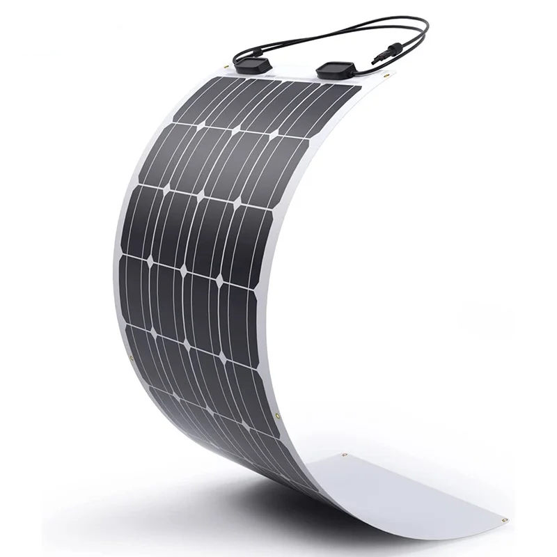 Extra Strength Light Weight Etfe Semi Flexible Solar Panels 400w 410w 420w 430watt For Balcony Rv Boat Battery Camping