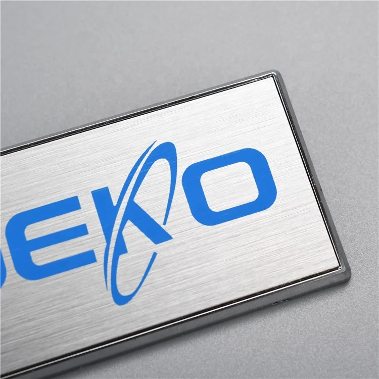 Brand Plate Metal Logo Aluminum Name Custom