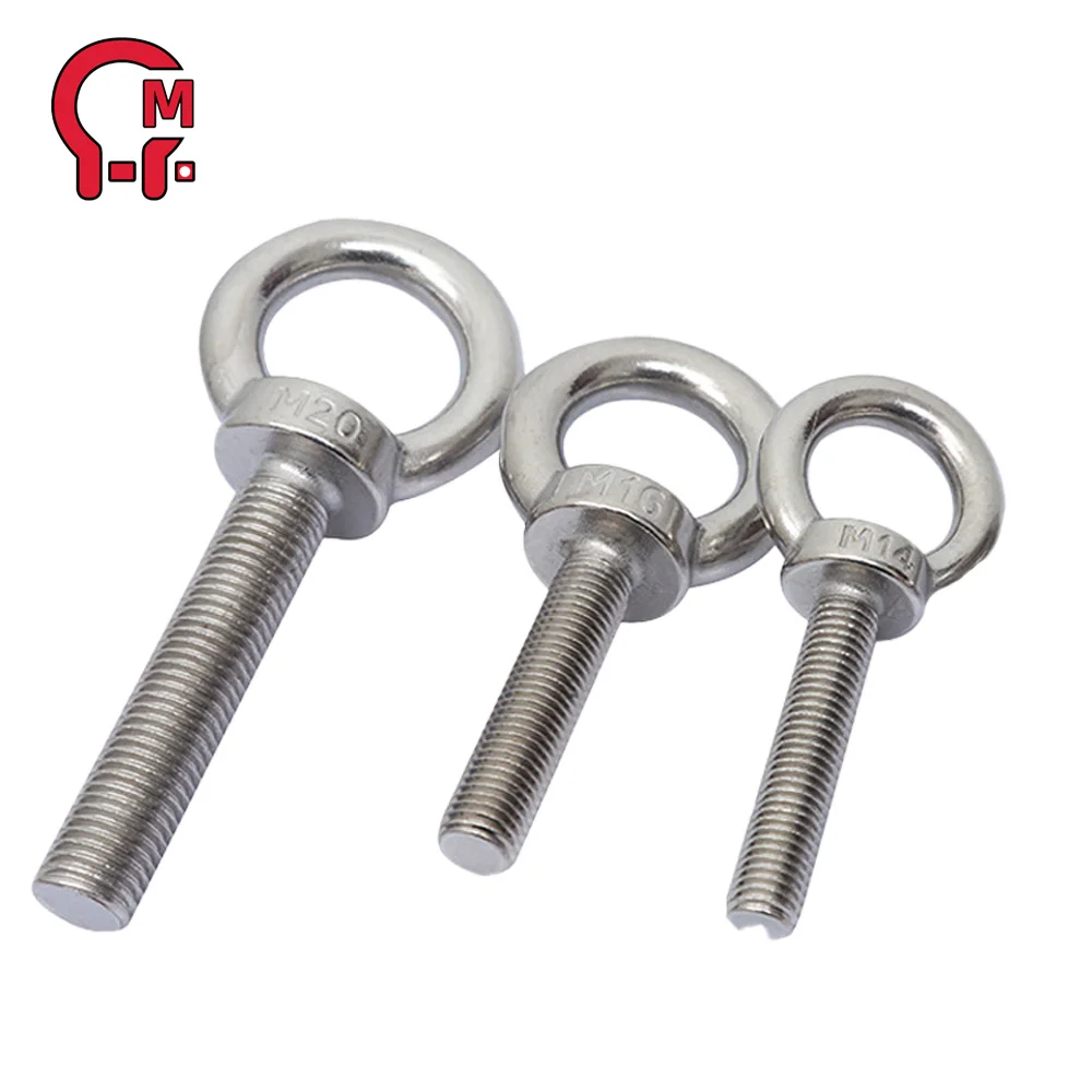 Wholesale M2 M6 M14 M24 Eye Bolt Din580 Strong Stainless Steel Welded