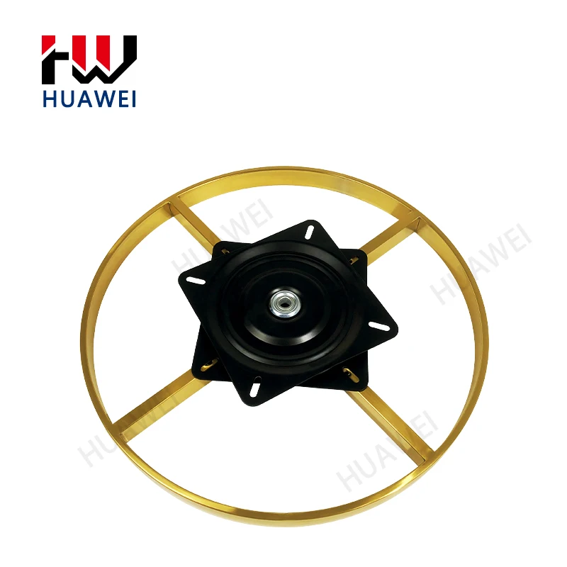 HUAWEI Golden Stainless Steel Decorative Furniture Frame Hardware Accessories Metal Sofa Frame With Handle and Swivel Plate