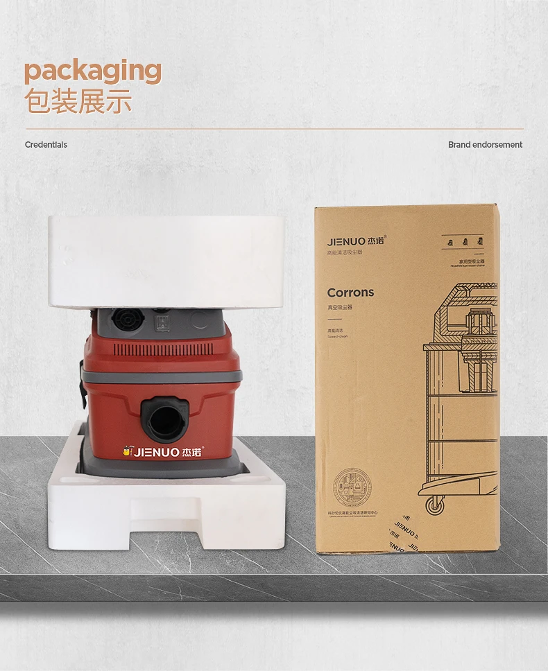 Professional Warehouse Machine 50L 1600W SS Wet and Dry Industrial Heavy Duty Vacuum Cleaner With Water Filter