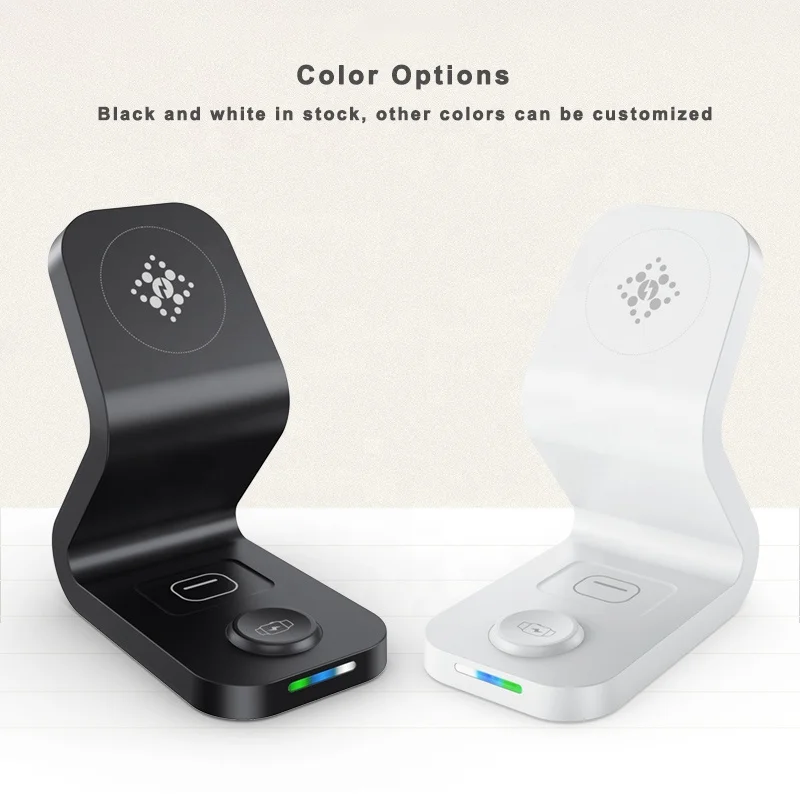 New Arrival 15w 3 in 1 Wireless Charger Magnetic Fast Charge Stand 3-in-1 Charging Dock Station for Magsafe iPhone