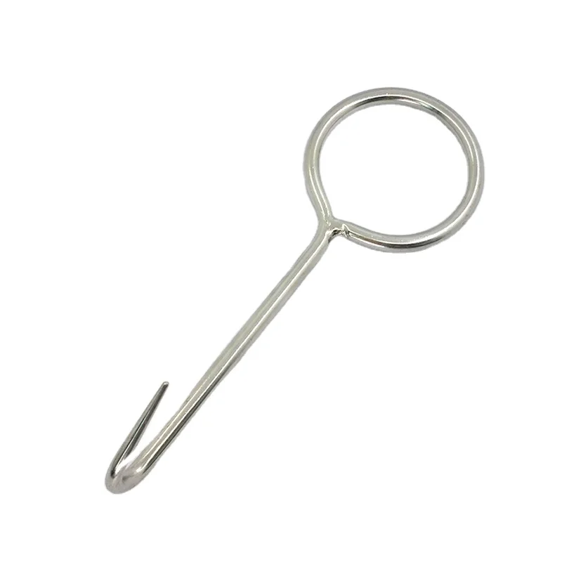 Stainless Steel J Shaped Hook For Bacon Hams Meat Processing