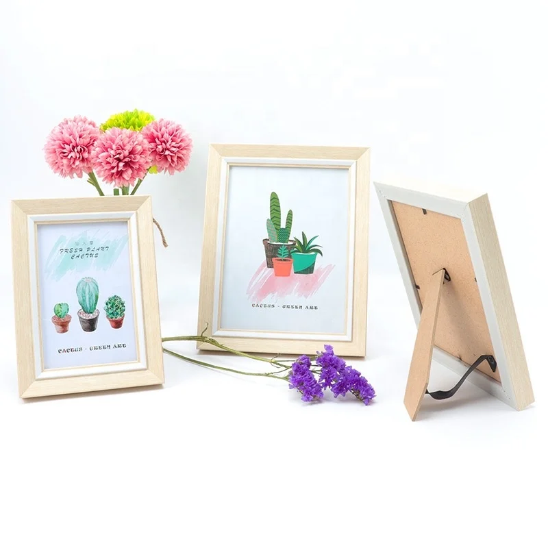 Simple Style Polystyrene Plastic Picture Photo Frame A4