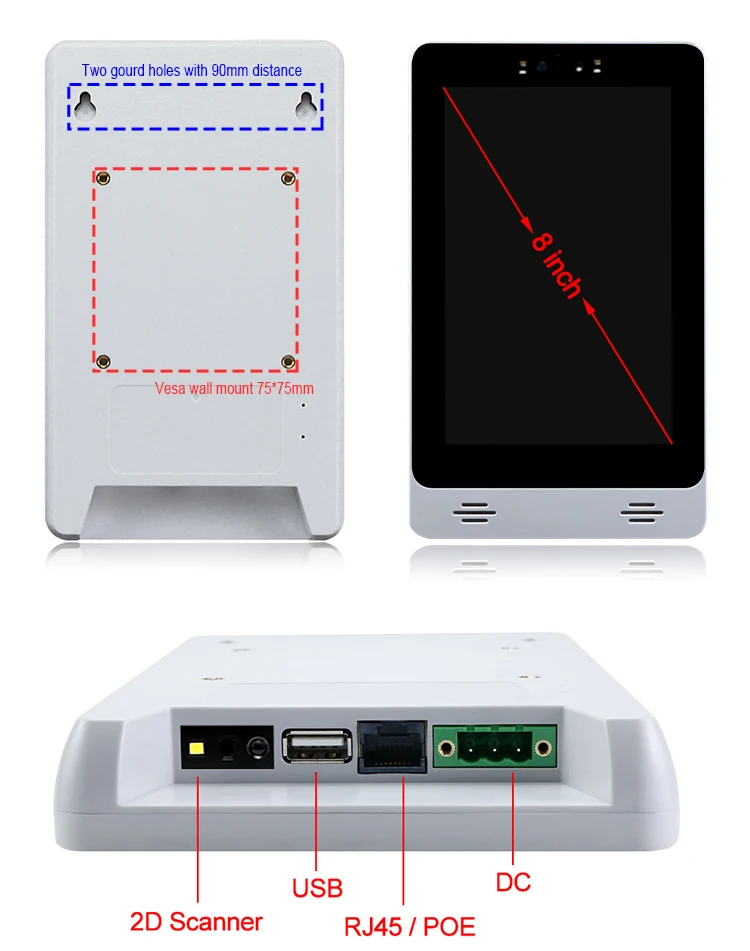 8 Inches Portable Wifi Table Small Lcd Digital Signage Media Player Table Advertising Player