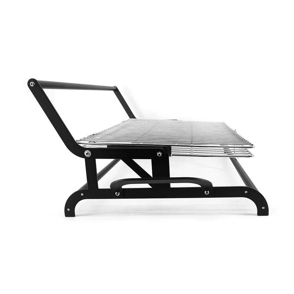 Portable Outdoor Garden Rotisserie BBQ Grill Stainless Steel Basket Net Rotating Charcoal/Wood Burning Flip BBQ Grill