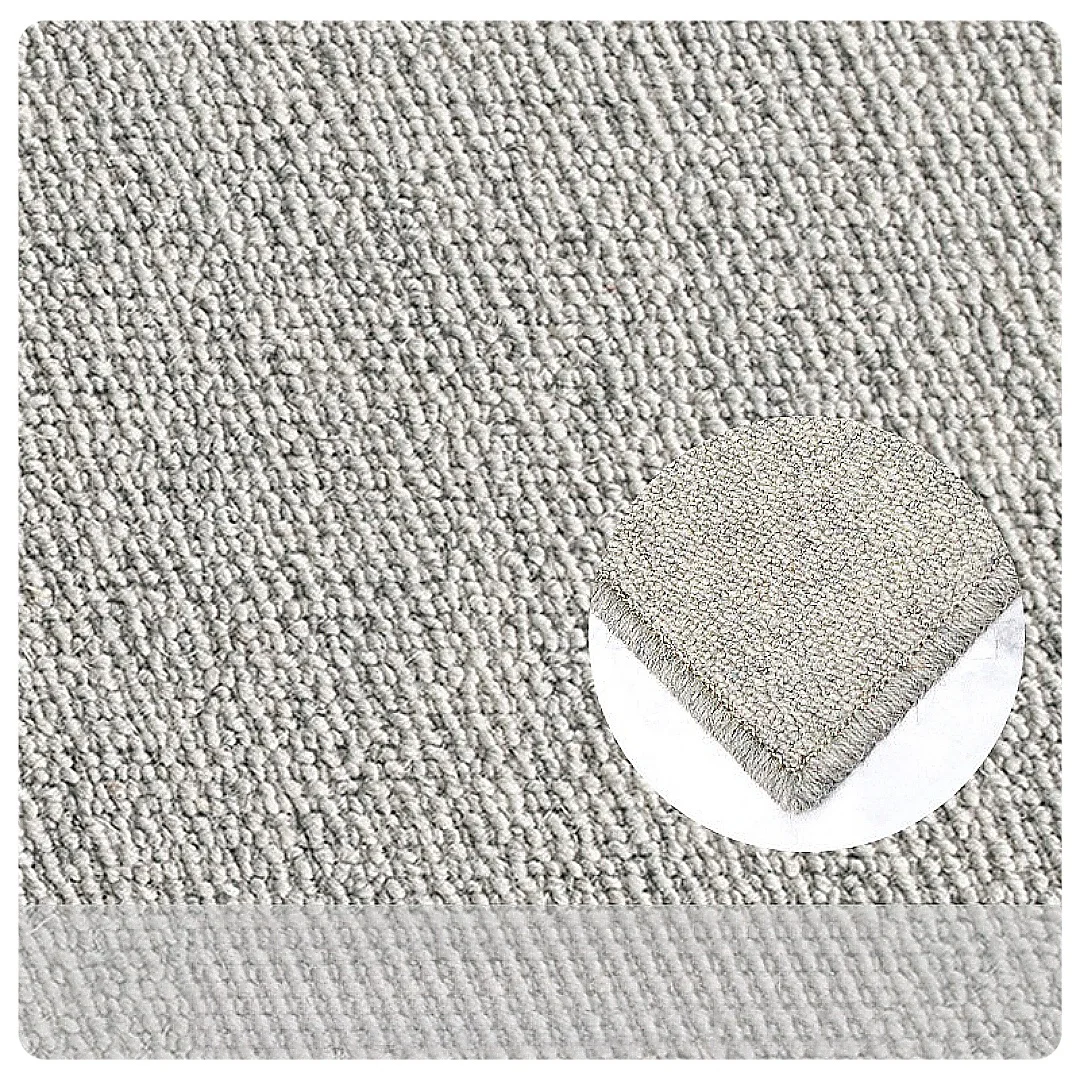 High Quality Heavy Wool Carpet Rug 7mm 2900gsm Plain Colour-B Wool Woven Double Sided Texture Braided Carpet