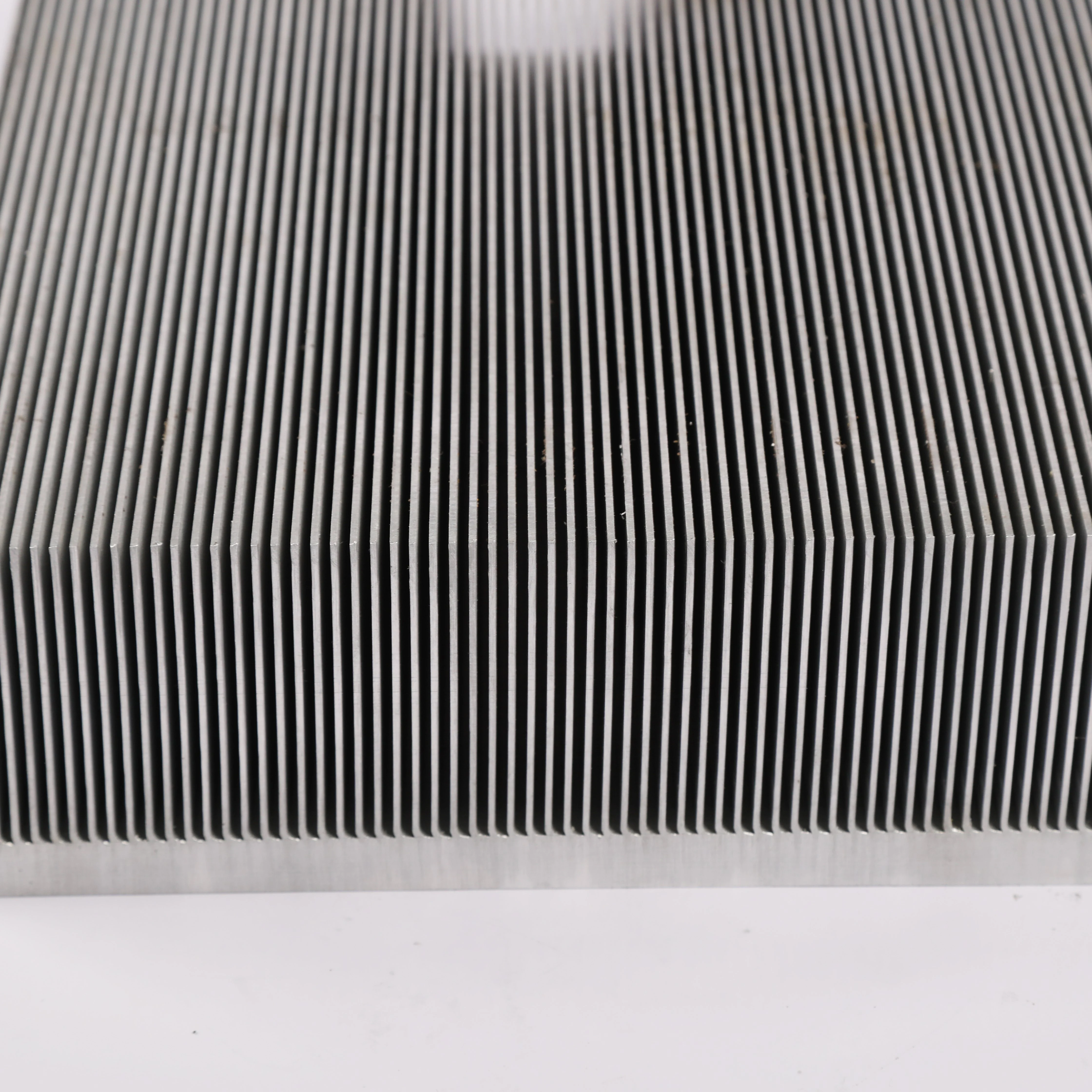 Customized High Demand Aluminum Folded Fin Heat Sink For Aviation Skiving Radiator