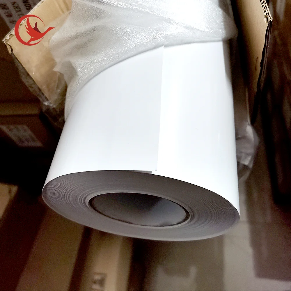 Printable White Self Adhesive Cutting Vinyl Roll 54 Inch Polymeric for Solvent Printing