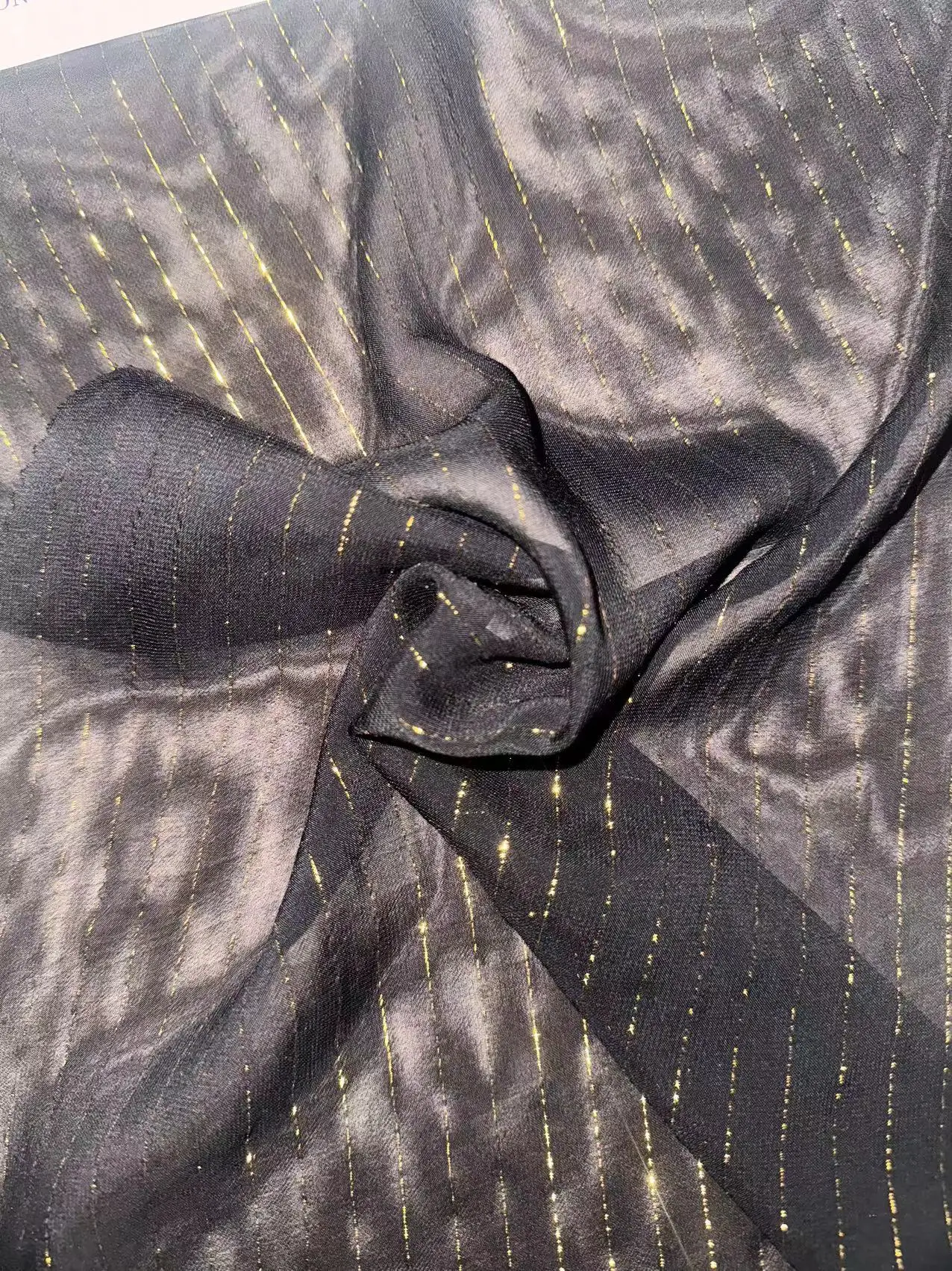 fashion viscose rayon gold stamping bar fabric custom shirting fabric designer fabric for clothing dresses