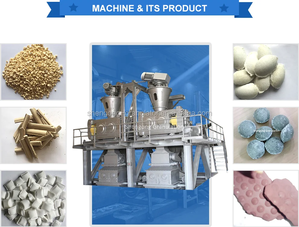 Mineral powder auger feeding double roller hydraulic compacting camphor ball briquette machine