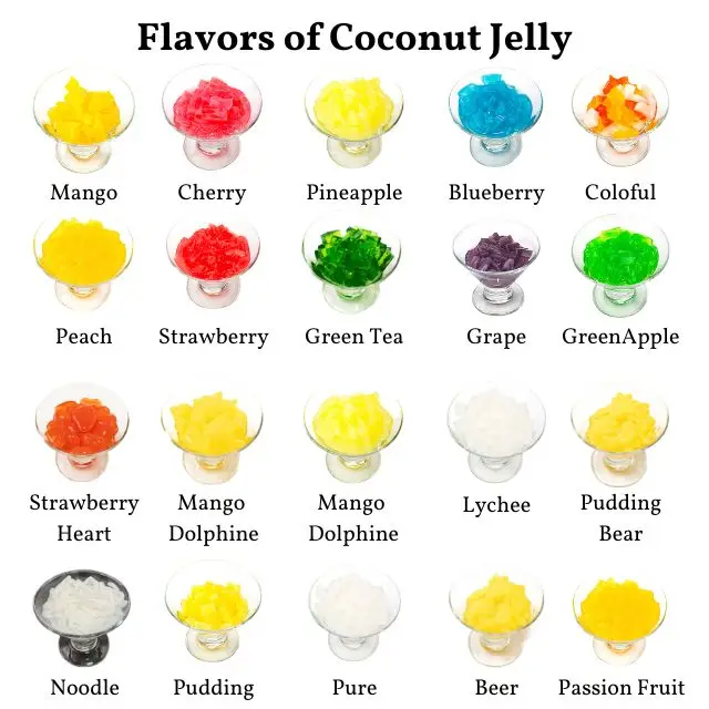 bubble tea coconut jelly peach