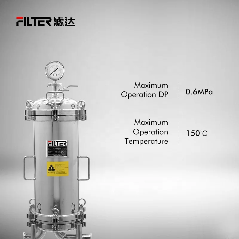 Liquid/Oil/Wine/Beer/Honey/Syrup/Paint Precision Filter Cartridge Security Housing Filtration Machine