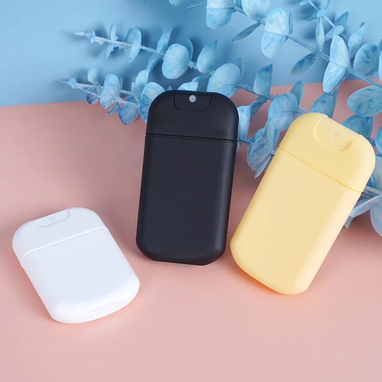 Мини-туман Карманный пластиковый многоразовый безалкогольный дезинфицирующее средство для рук переносной квадратной карты кредитного типа флакон духов спрей Белый