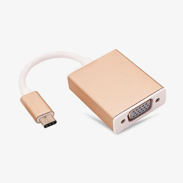 USB-C 3 1 Type-C к VGA монитор проектор видео конвертер адаптер + кабель