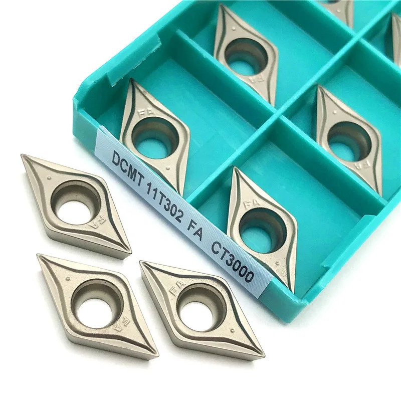 Authentic Korean TaeguTecs CNC machine tool metal ceramic blade DCMT070202-FA CT3000 PV3010