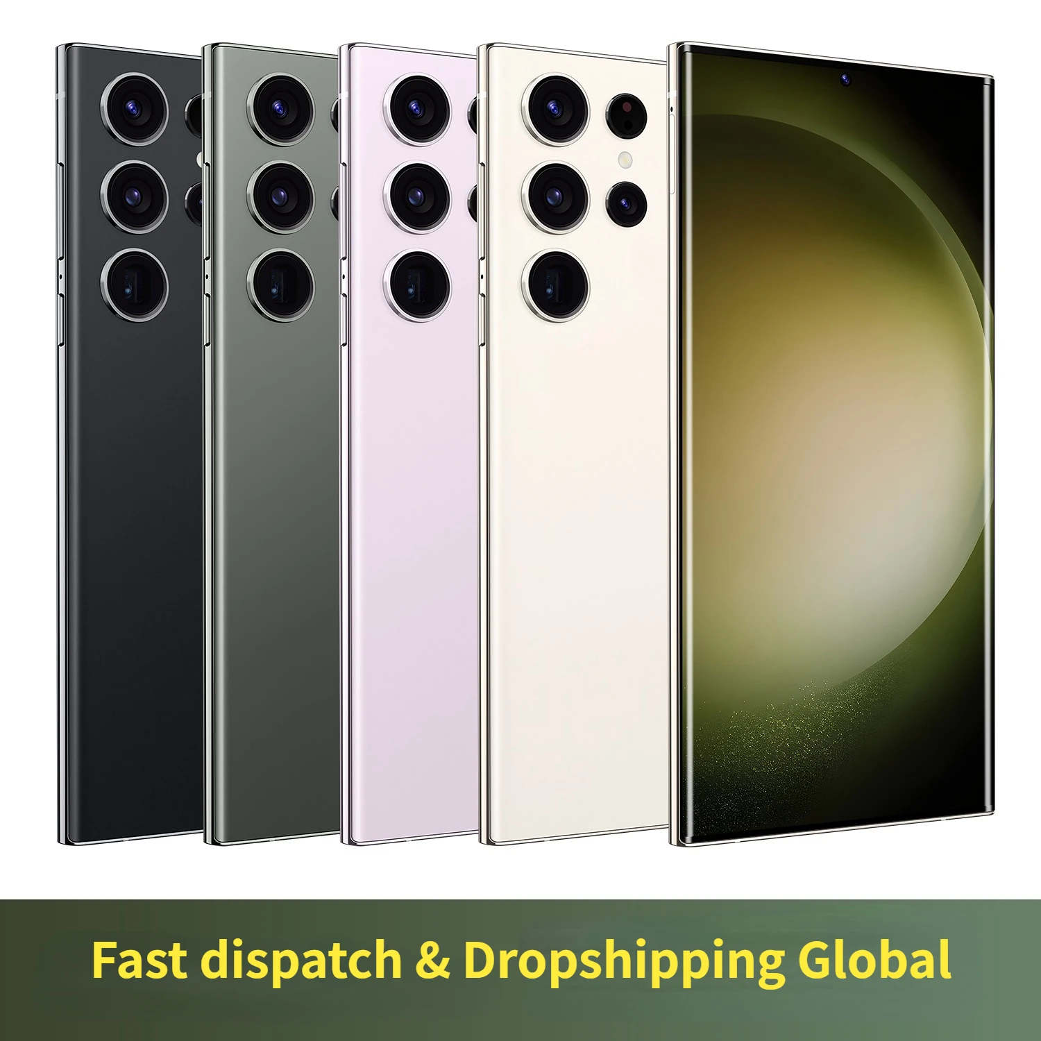 Factory Fast Ship New S24 Ultra unlocked smart cell phone 7.3 inch GPS GSM Cellular dual sim original Android mobile phone